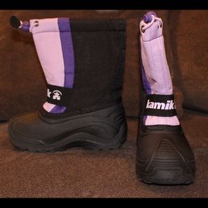 Kamik Snow Boots in Purple Black Size US 11